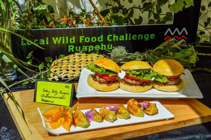 Local Wild Food Challenge Ruapehu - Baby Billy Burgers