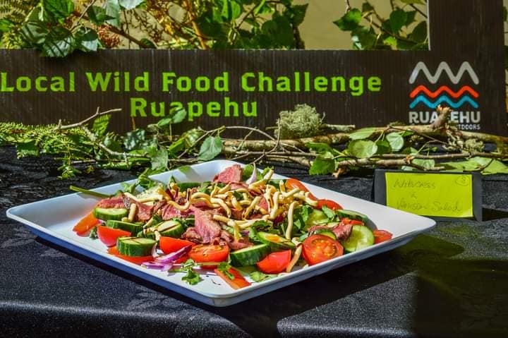 Local Wild Food Challenge Ruapehu - Watercress salad